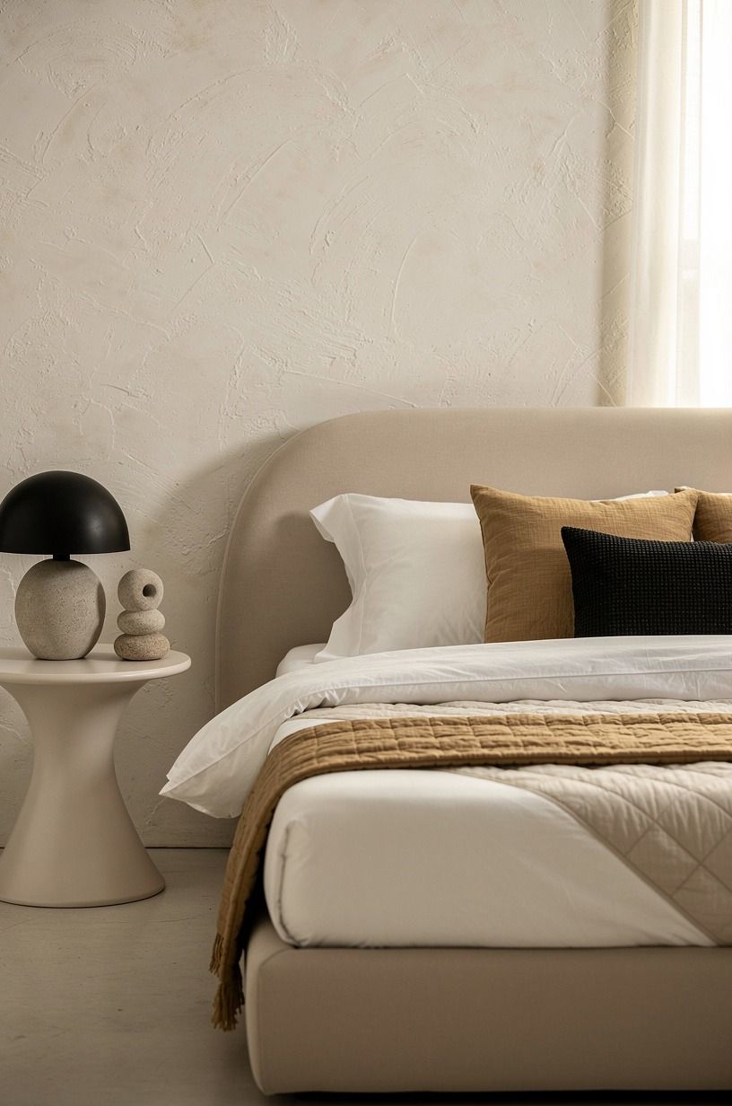 The Bed Feels Like Mine Again, warm white palette