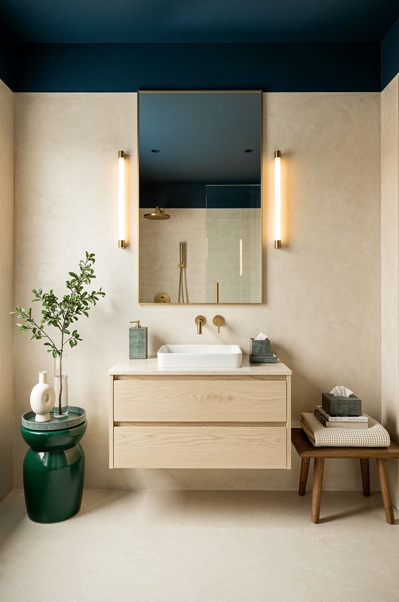 Farrow & Ball Hague Blue on the Ceiling