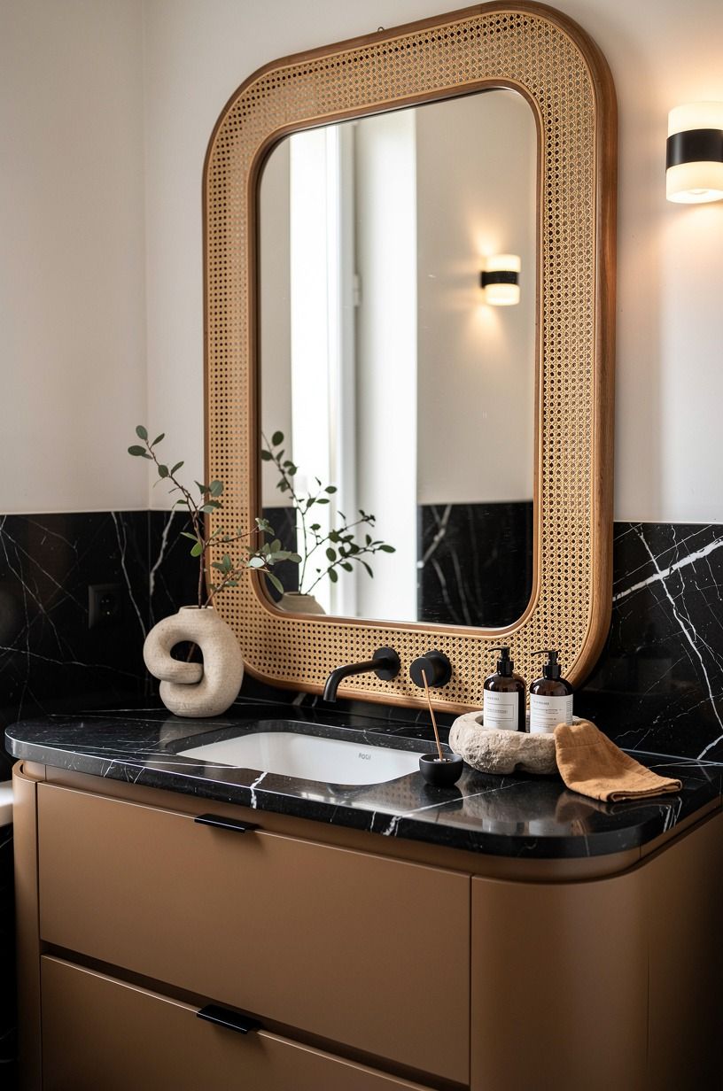 Frame the Mirror With Cane