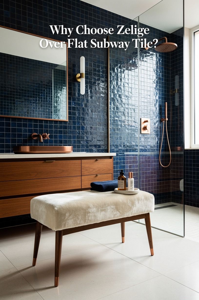 Why Choose Zellige Over Flat Subway Tile?