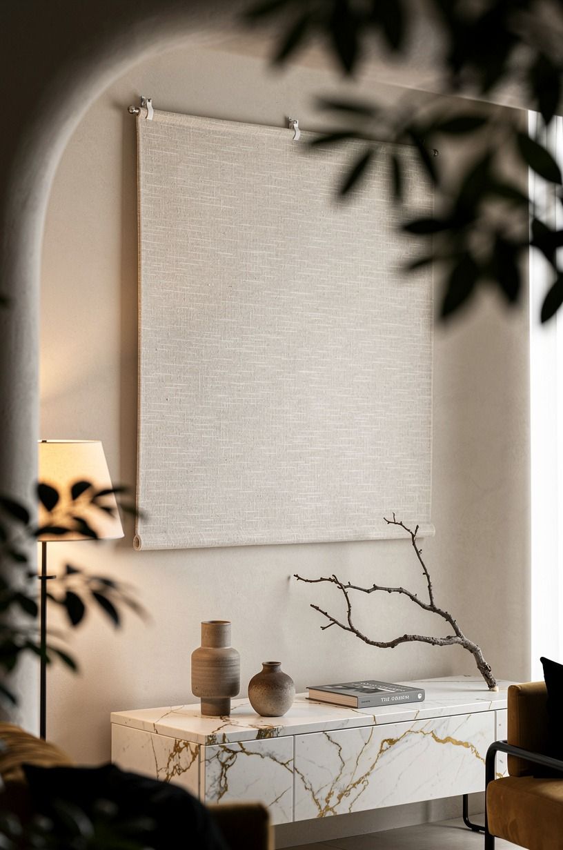 Hang a Lightweight Textile With Removable Clips