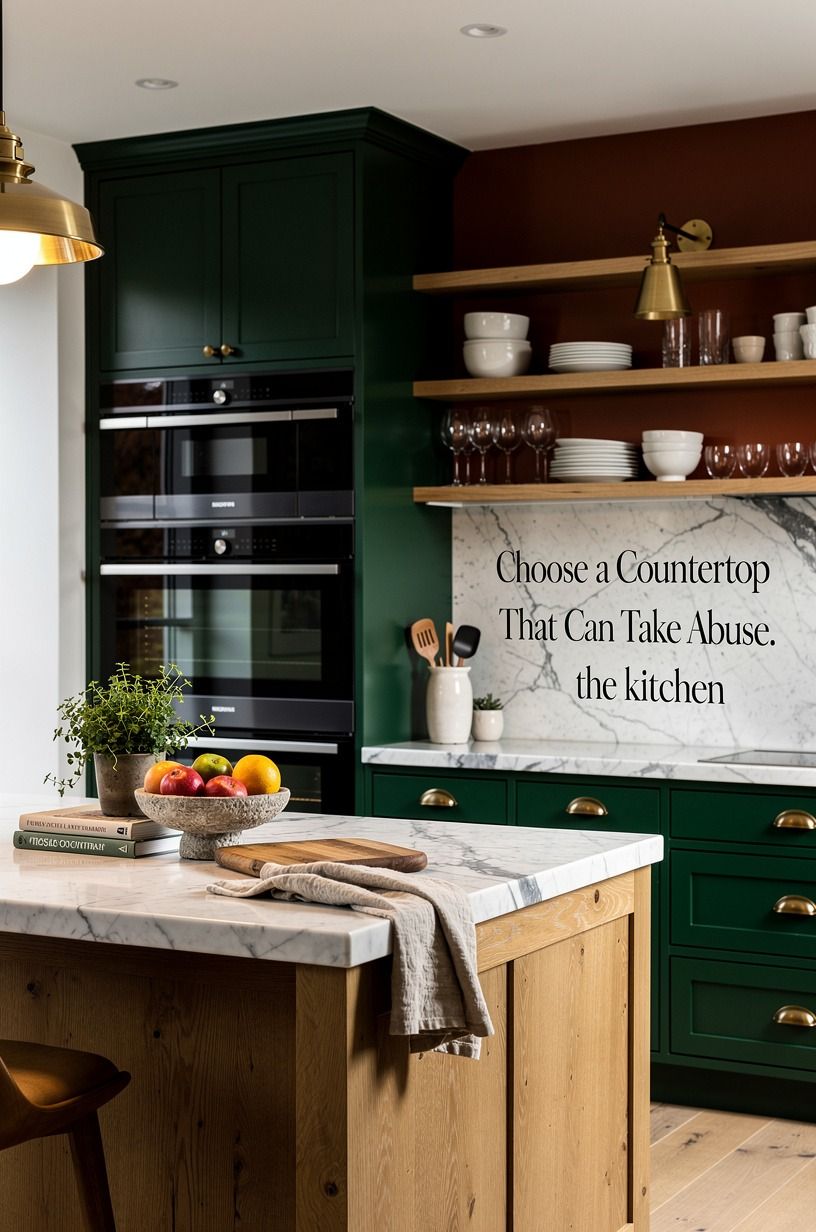 Choose a Countertop That Can Take Abuse