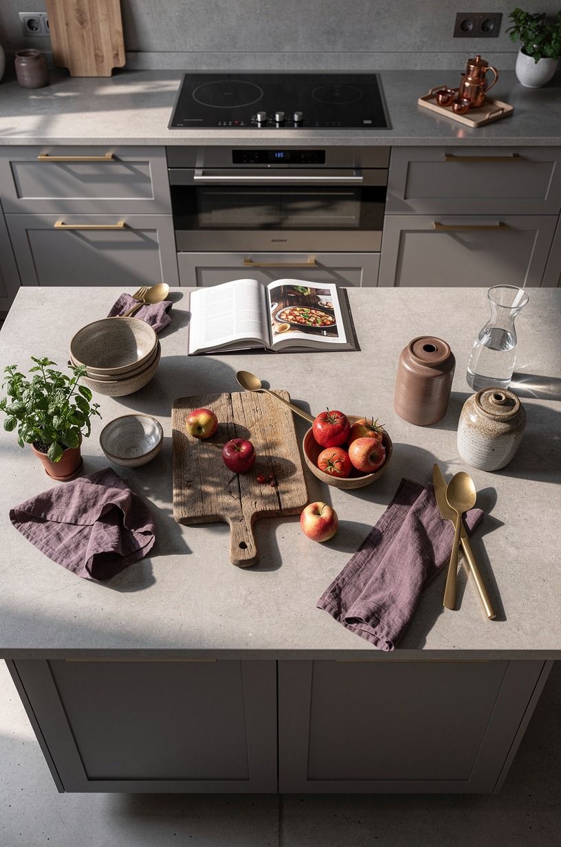 Mix Modern Appliances With Rustic Texture