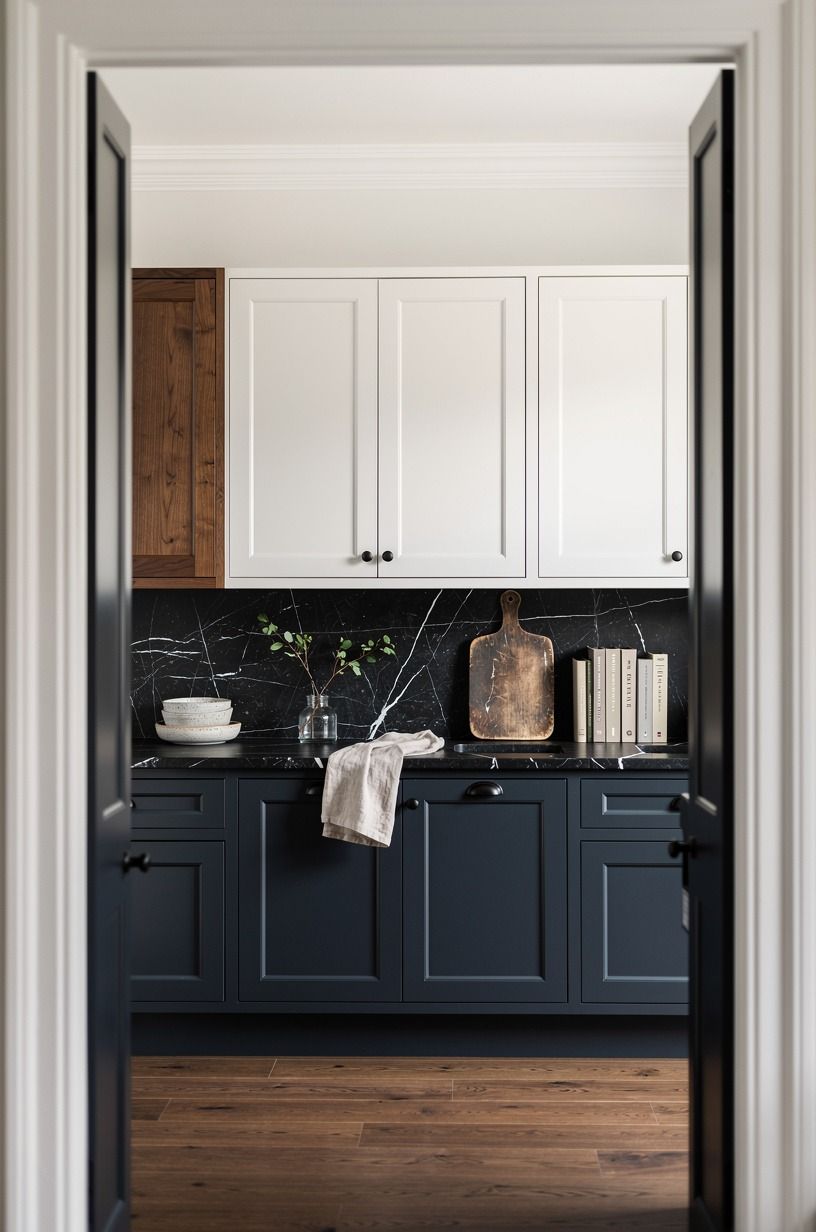 Paint the Cabinets With a Grounded Color