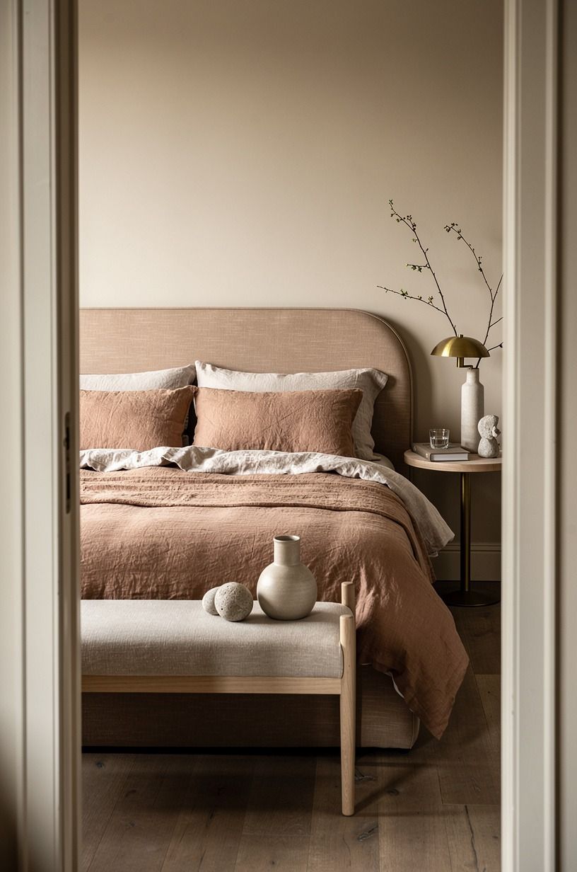 I built a healthier bedroom from the bed outward, clay palette