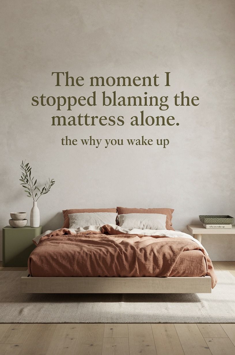 The moment I stopped blaming the mattress alone, terracotta palette
