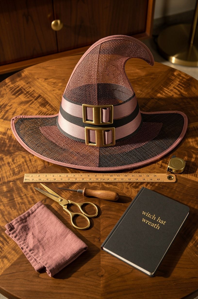 Build the Three-Height Buckle for a DIY Witch Hat Wreath