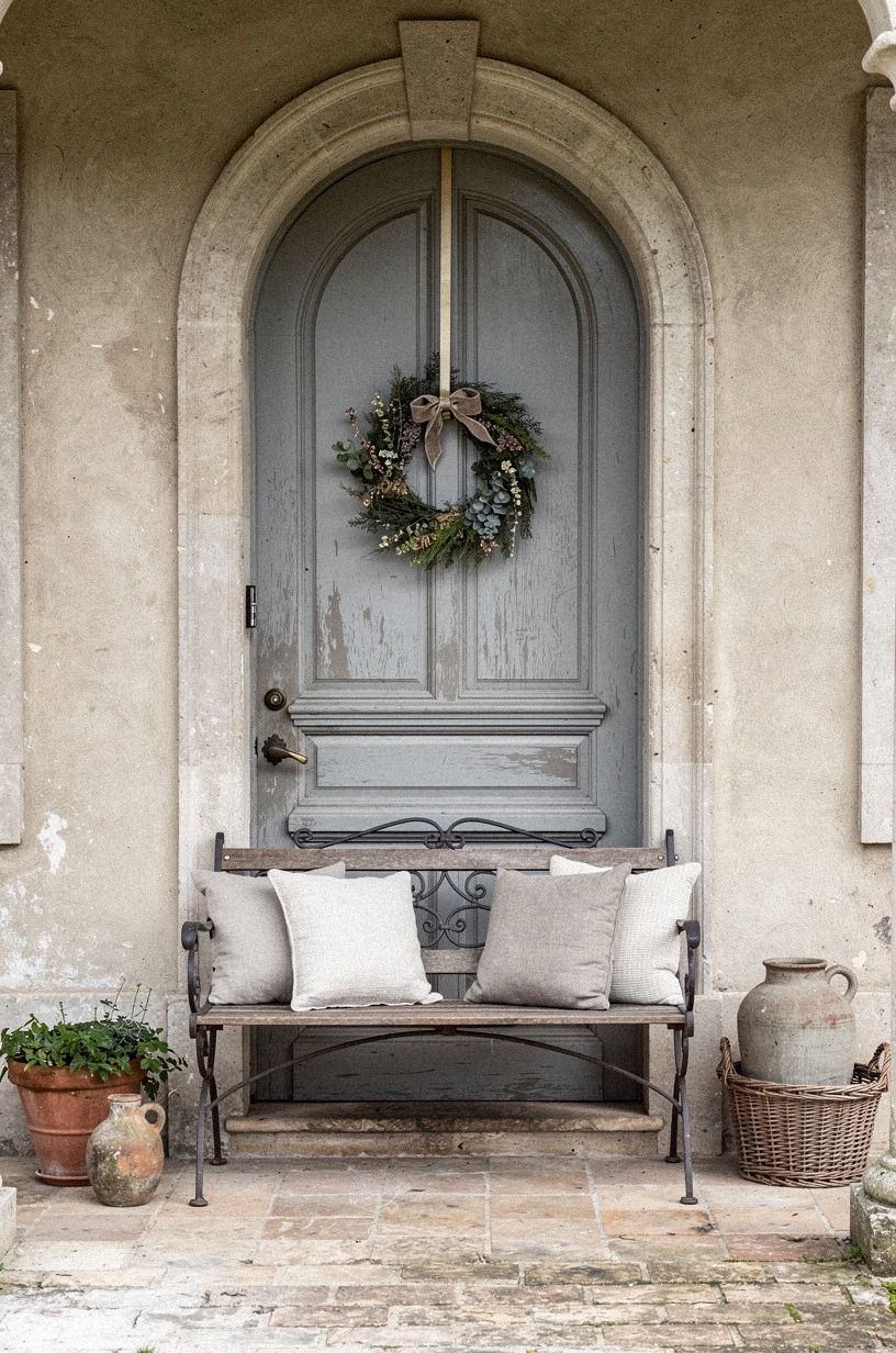 Hang a simple fall wreath