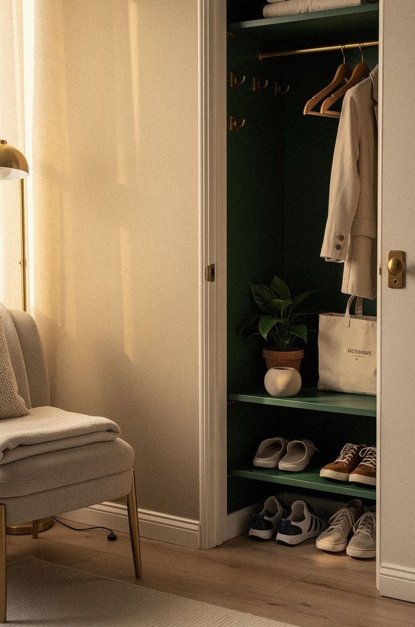 Anchor Shoes Under the Lowest Usable Shelf