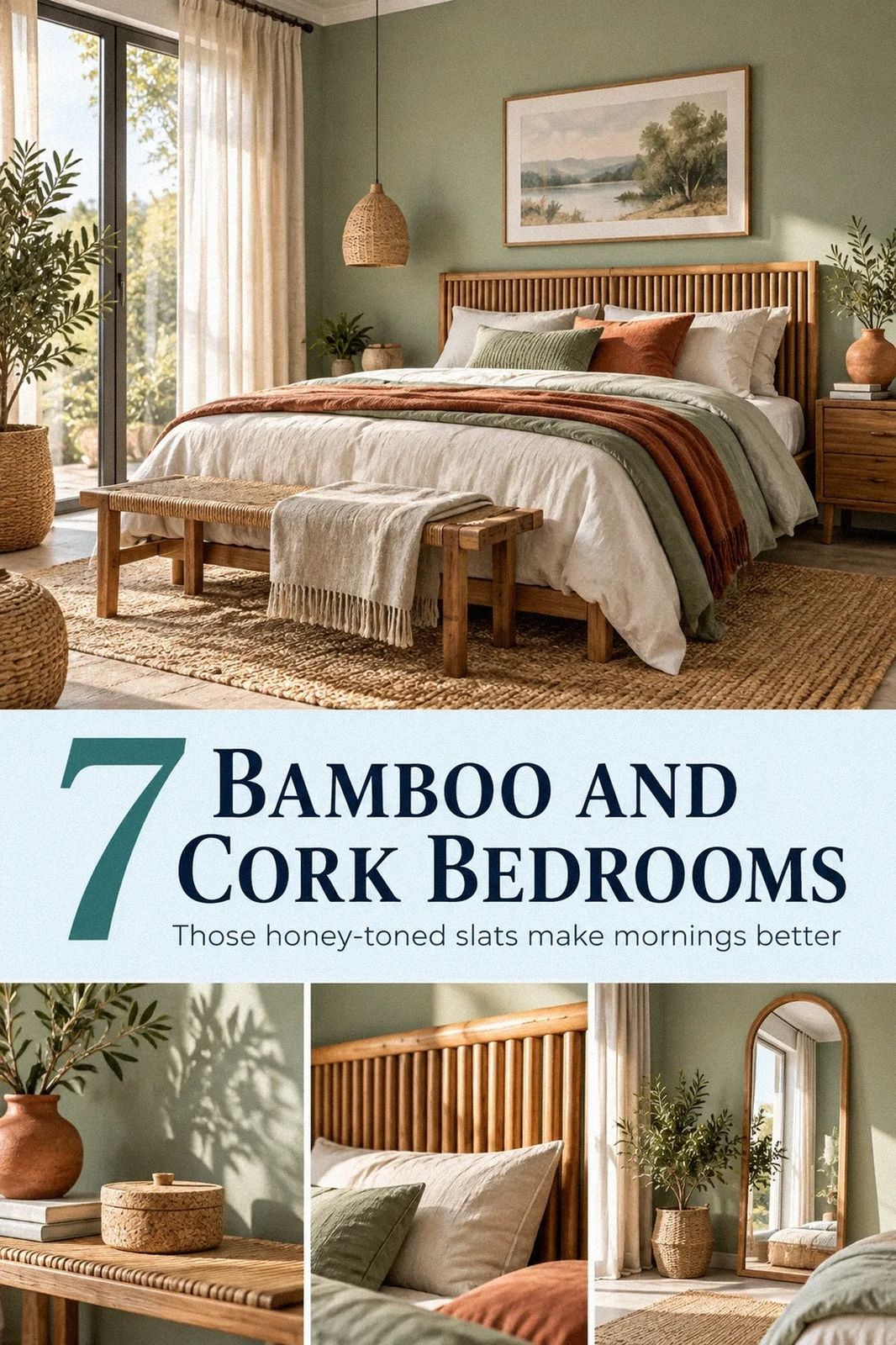 Bamboo and Cork Bedroom Ideas for Natural Warmth