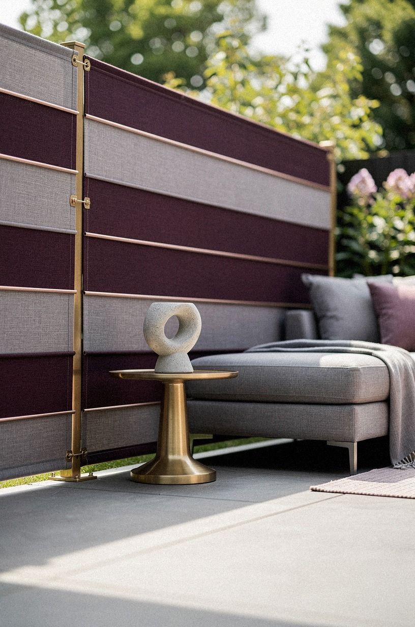 The Outdoor Privacy Barrier Needed One More Layer, plum palette
