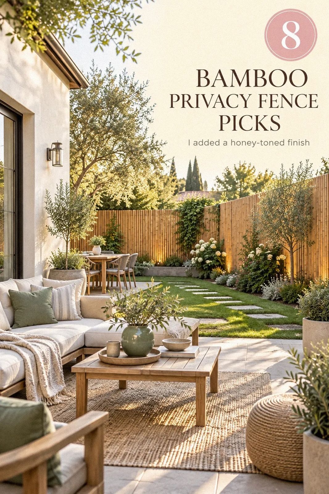 I Planted a Bamboo Privacy Fence for Instant Resort Vibes, Here's What Grew Fast