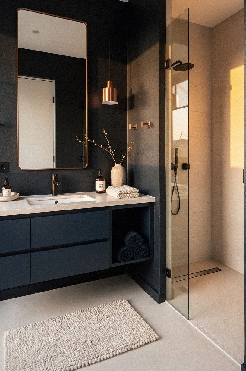 Can Black Limewash Make a Small Bathroom Feel Larger?
