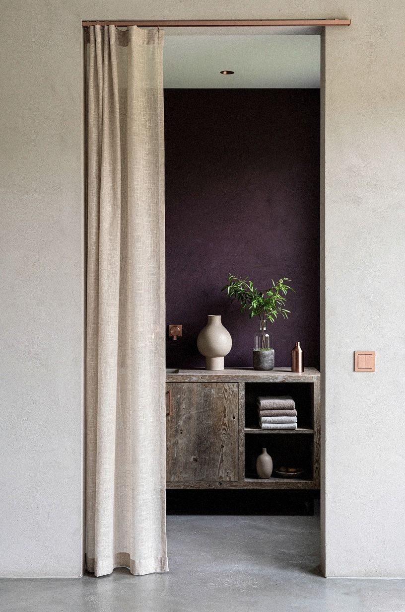Hang a Linen Curtain and Soften the Hard Edges