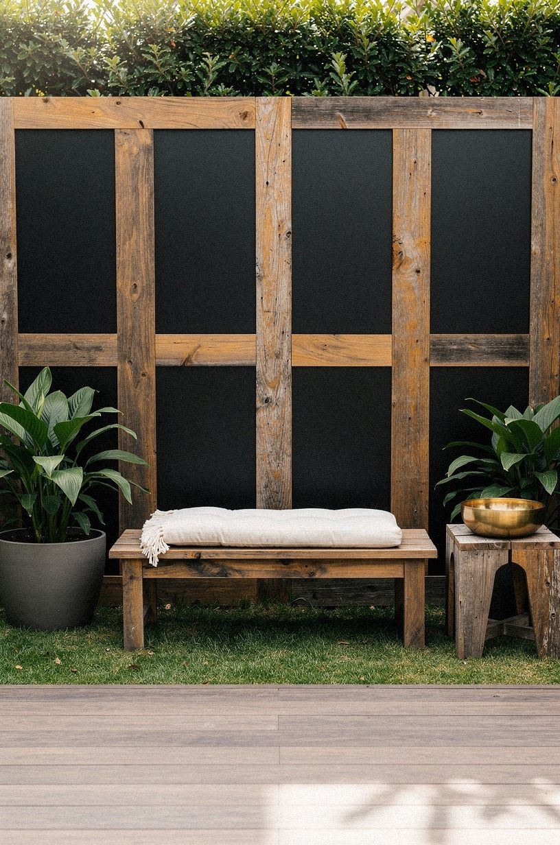 The Two-Wood Rule for a black and wood fence