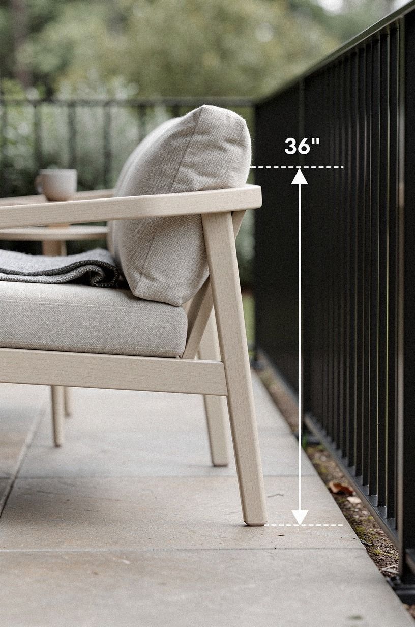 Why 36 inches matters around the seating