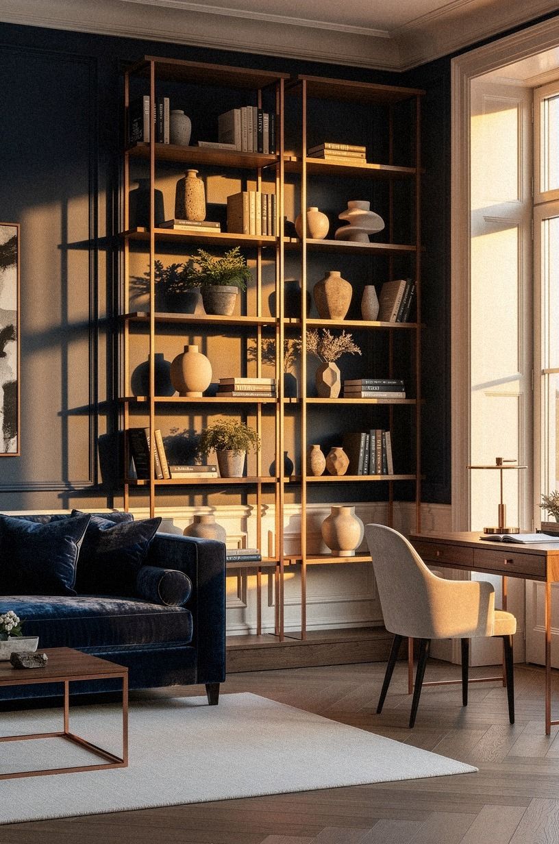 Anchor the shelf as a room divider