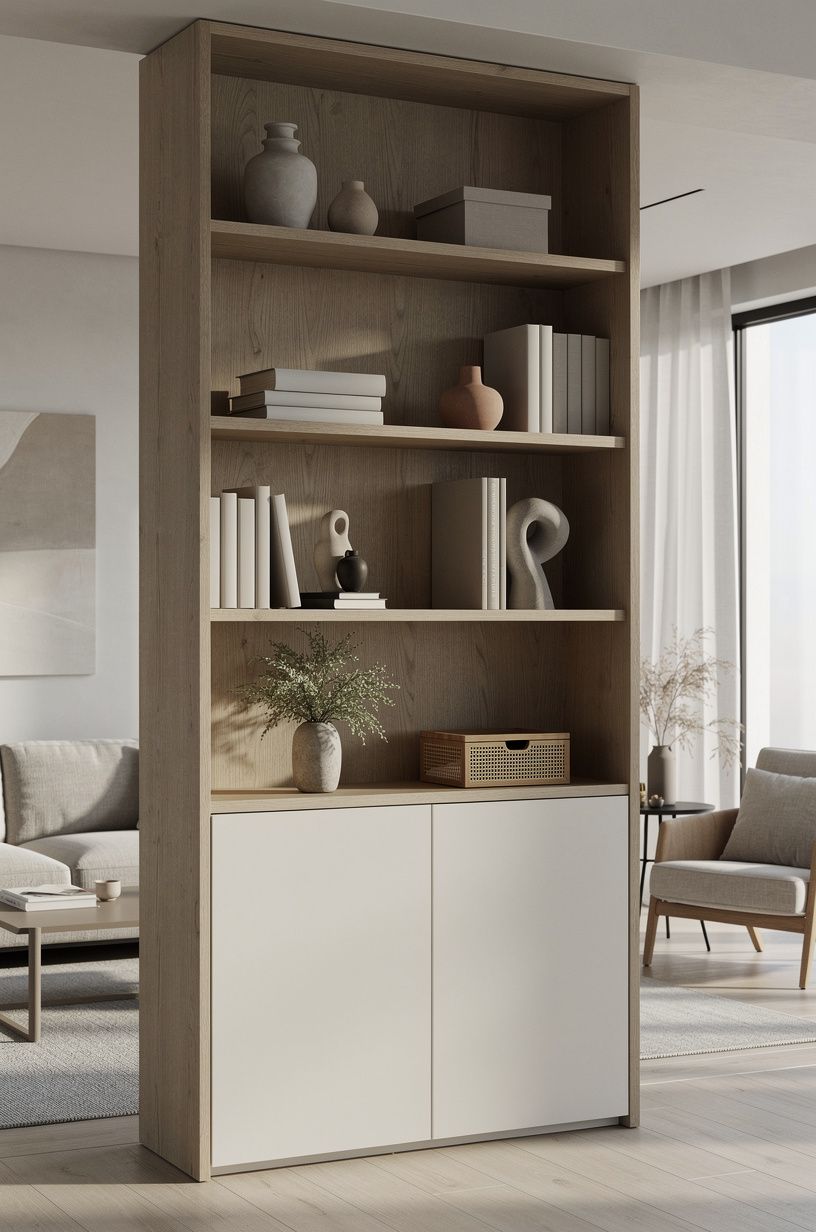 Mix closed doors with open display