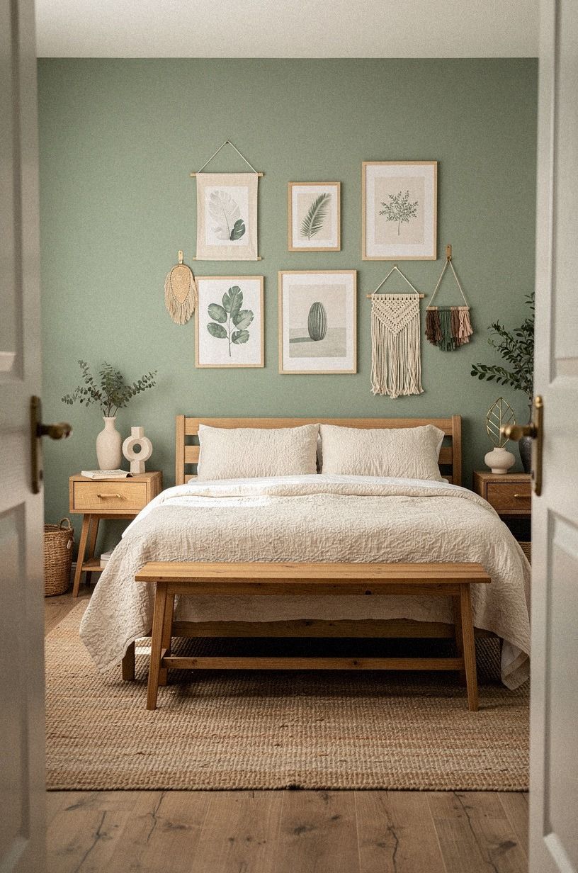 Frame a Boho Statement Wall With Removable Art