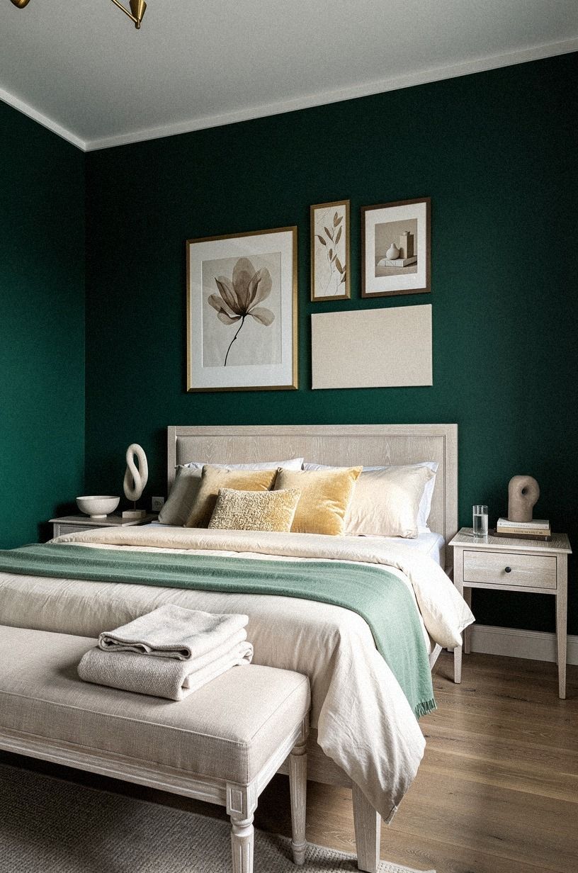 Hang Removable Art Above the Bed