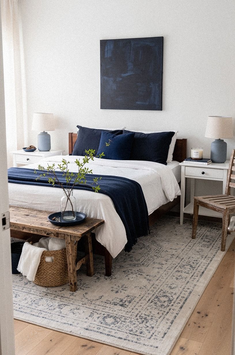 Lay an 8x10 Rug for More Breathing Room