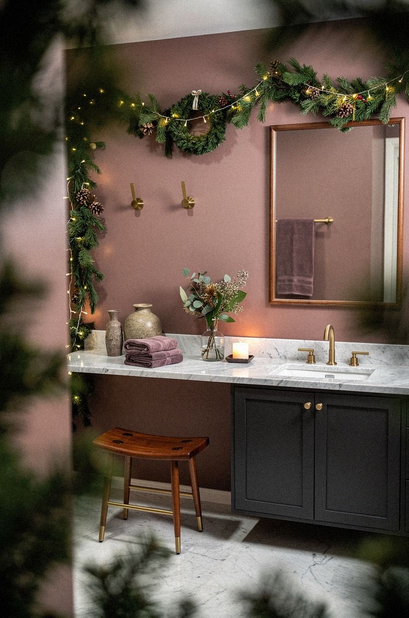 I Let the Guest Bedroom Set the Color, dusty rose palette