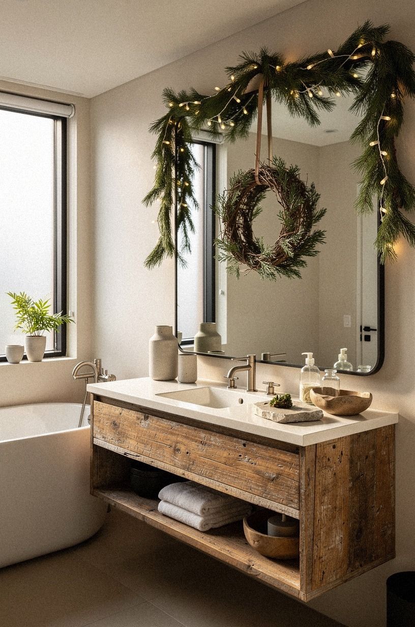 I Used the Mirror Wall for One Soft Focal Point, warm white palette