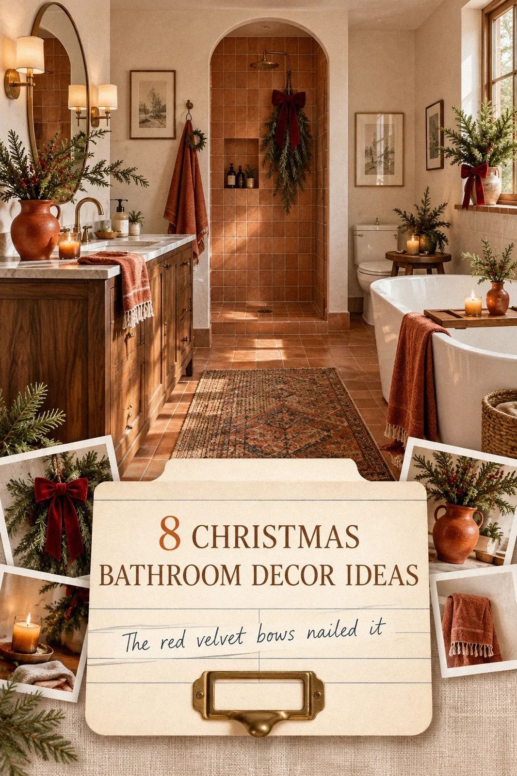Christmas Bathroom Decor Ideas for Small Spaces
