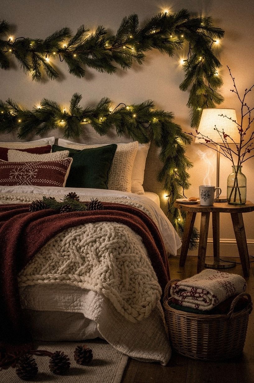Frame the bed with the Evergreen Halo