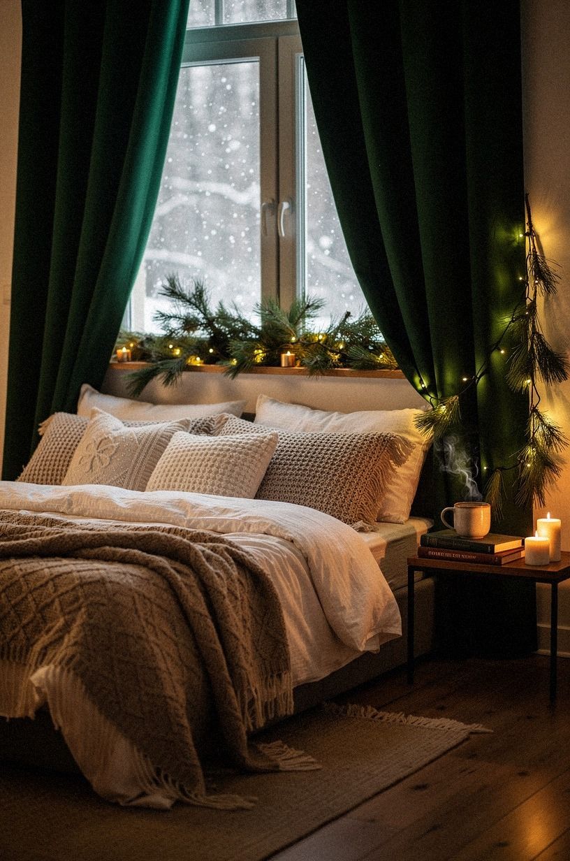 Hang curtains wider than the window