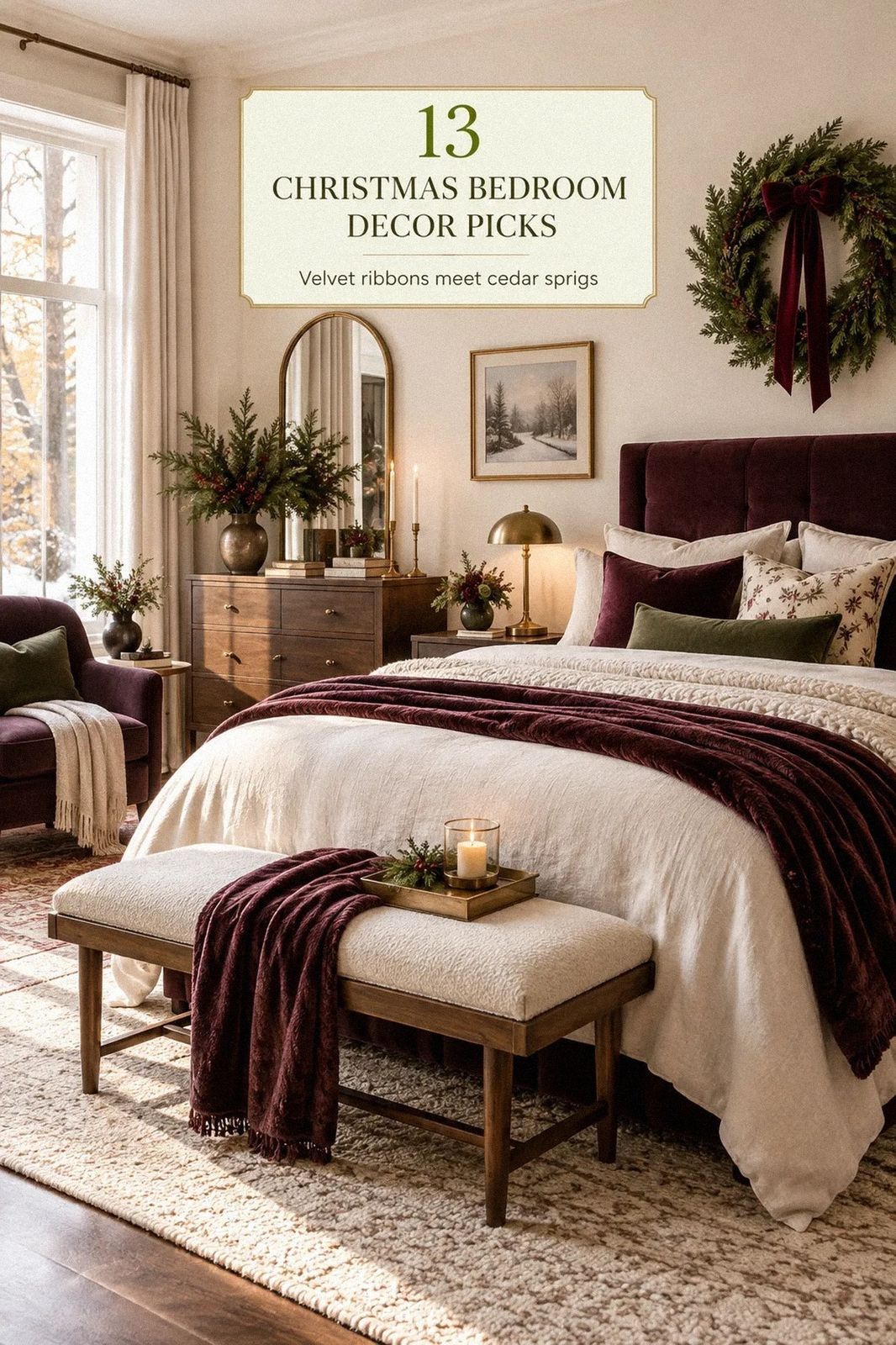 I Reworked My Christmas Bedroom Decor and Here's What Actually Helped