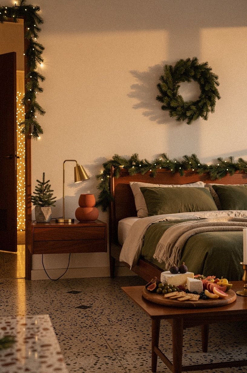 I Let the Bedroom Stay Quieter Than the Party, terracotta palette