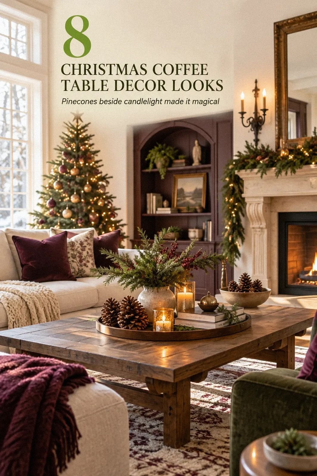 Christmas Coffee Table Decor Ideas (Simple Holiday Styling)