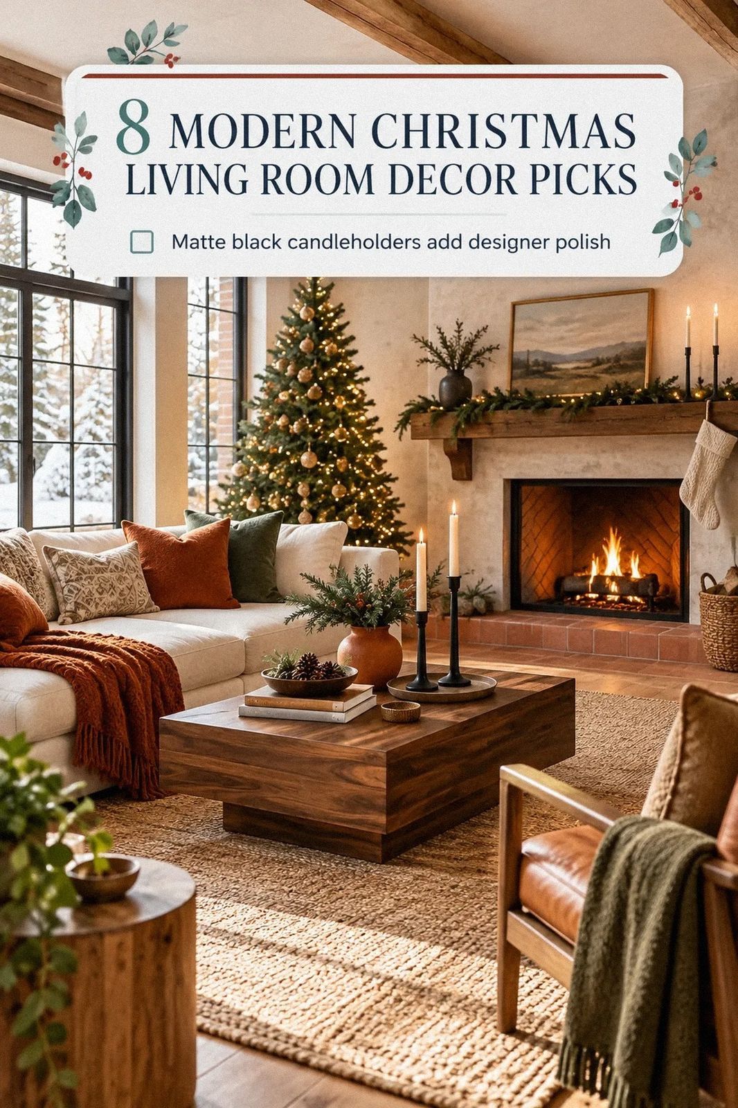 Christmas Decor Ideas for a Modern Living Room