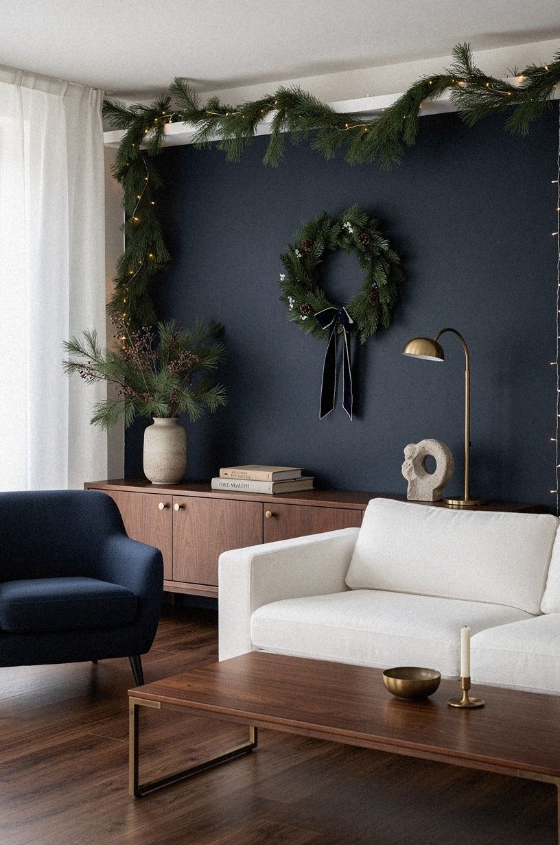 Here's what it looked like before, navy palette