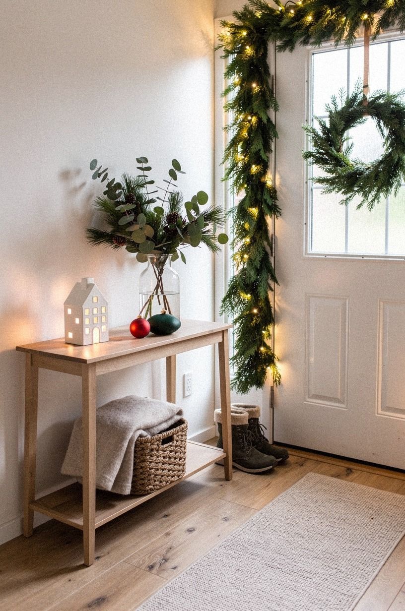 Mix Fresh Greenery with One Hard Texture