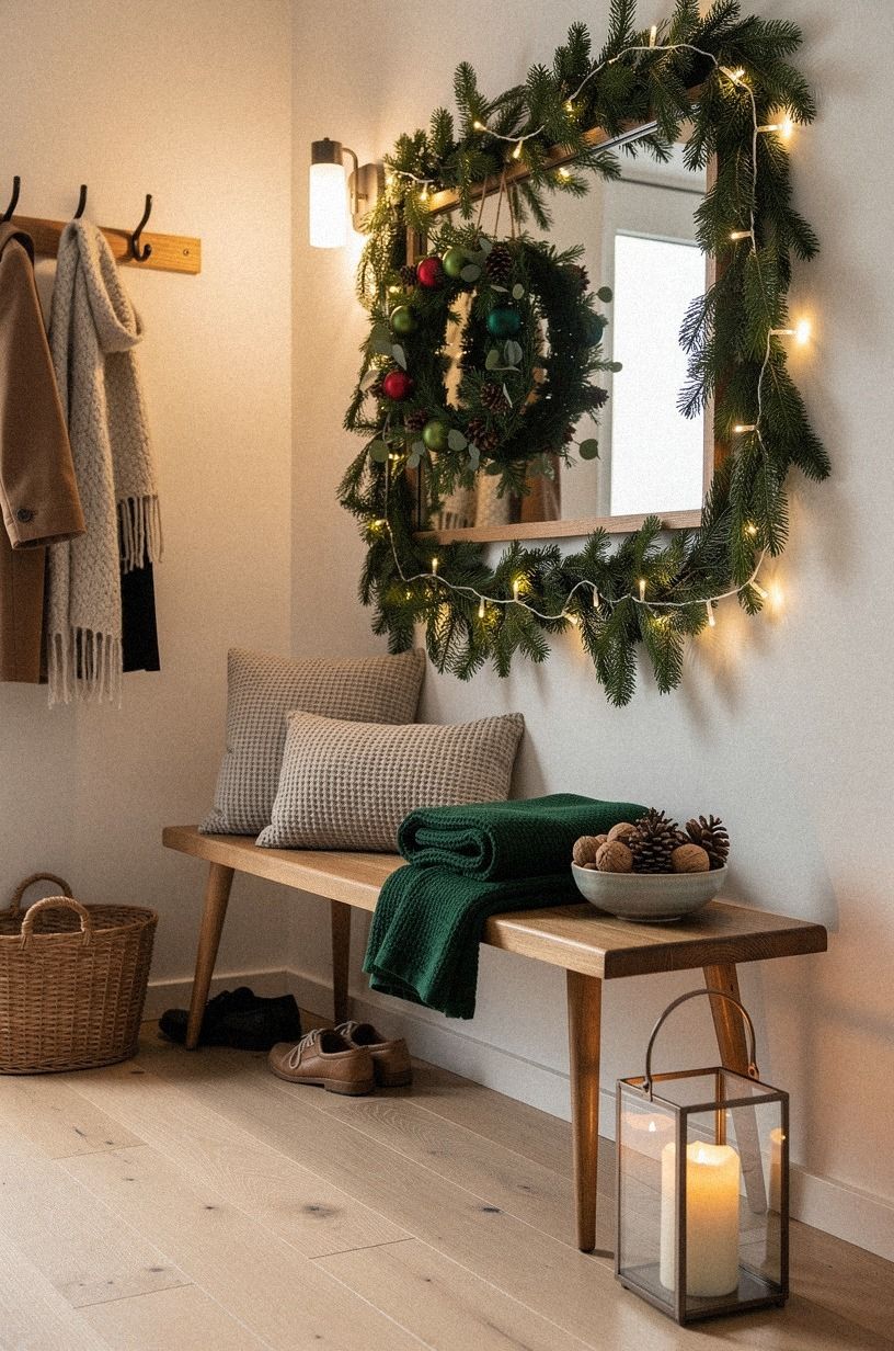 Paint the Front Hall Christmas Backdrop