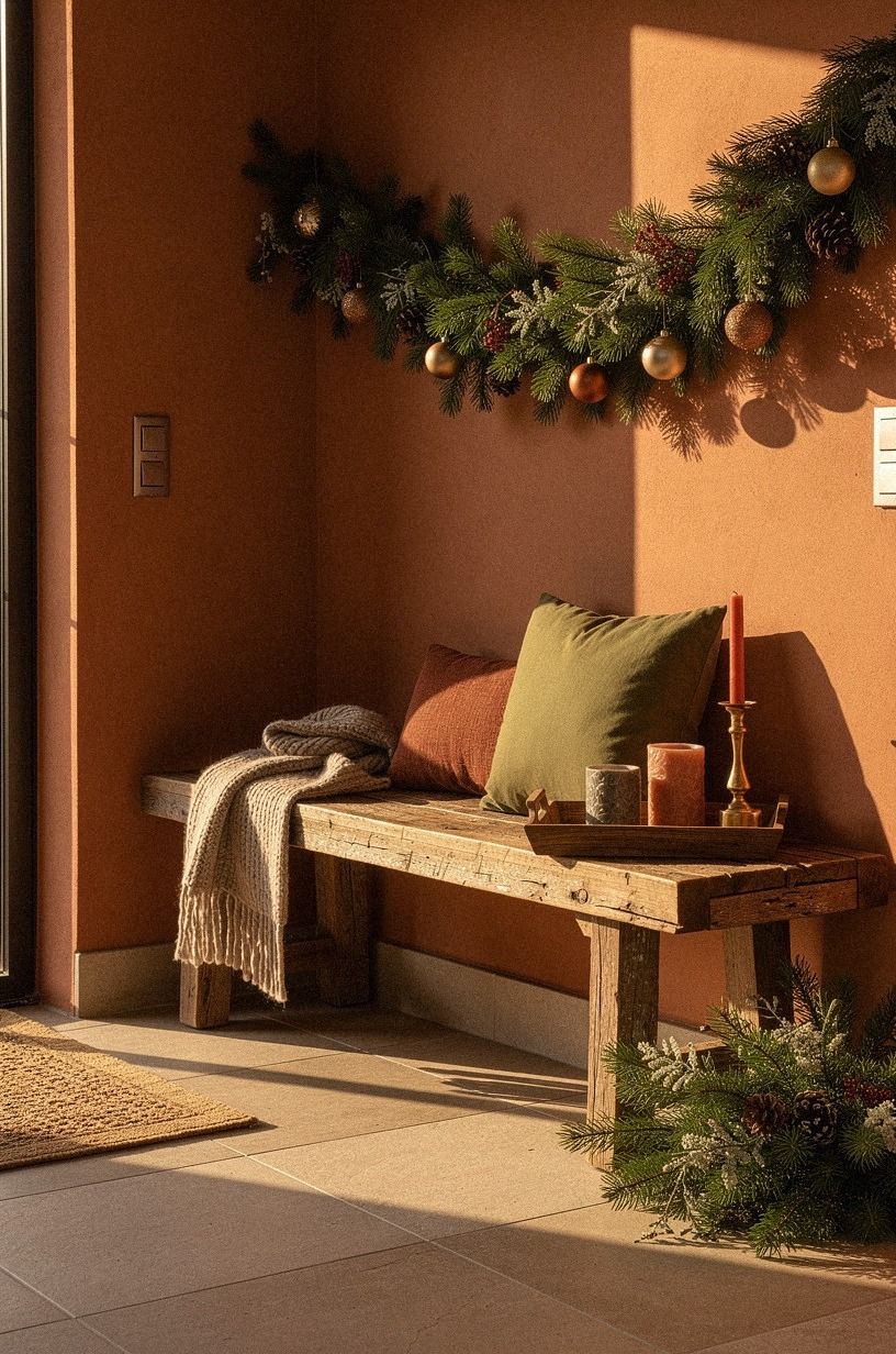 Style the Bench for Arriving Guests