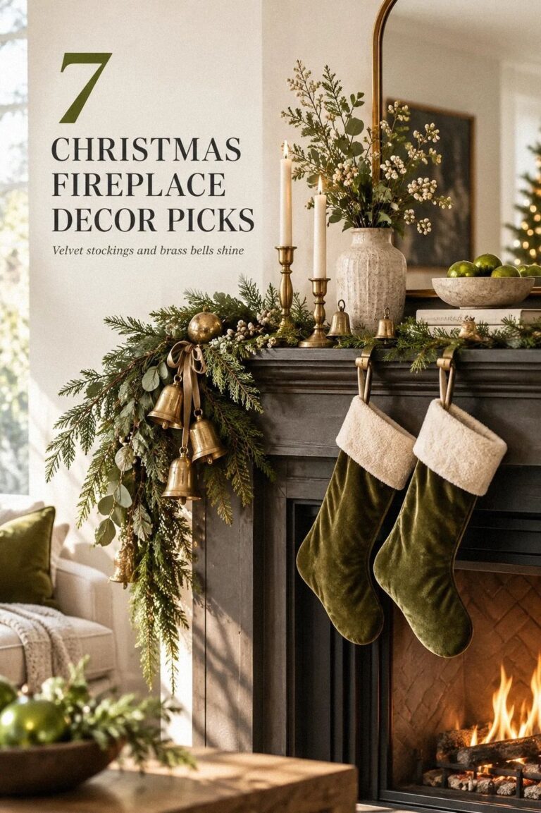 Christmas Fireplace Decor Ideas Without a Mantel