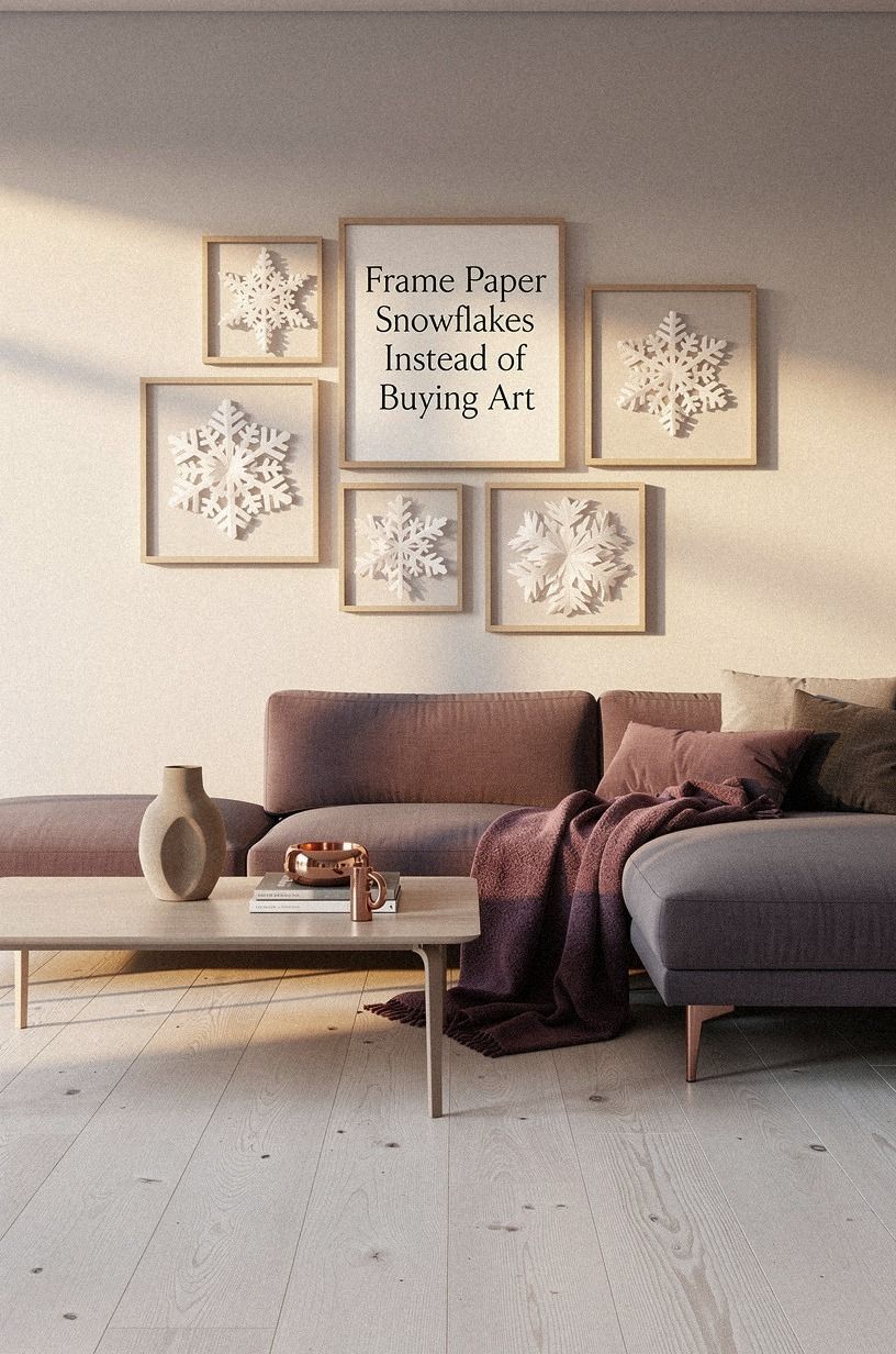 Frame Paper Snowflakes Instead of Buying Art