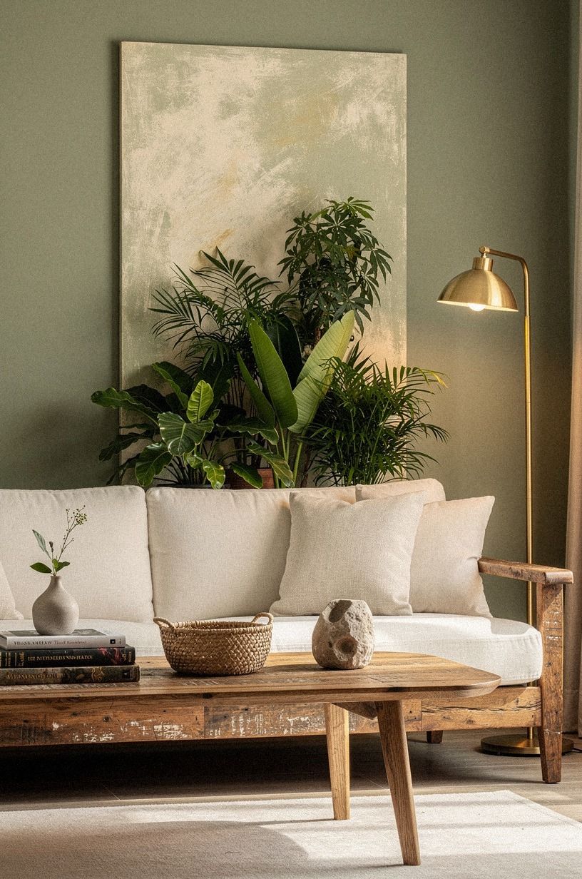 Paint A Small Backdrop Behind The Greenery