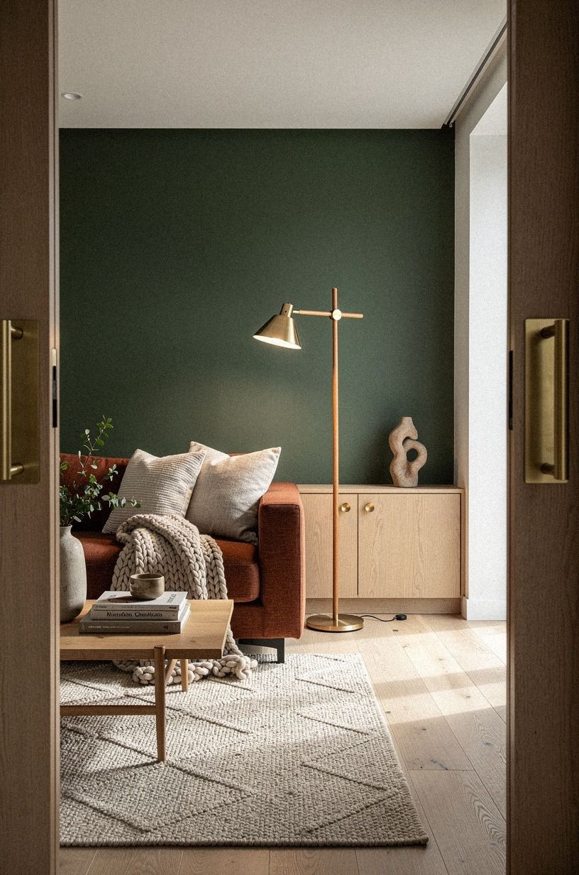 I Built the Garland From Texture, Not Quantity, forest green palette