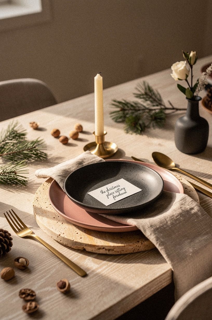 Layer the Three-Texture Stack for a Rustic Christmas Table