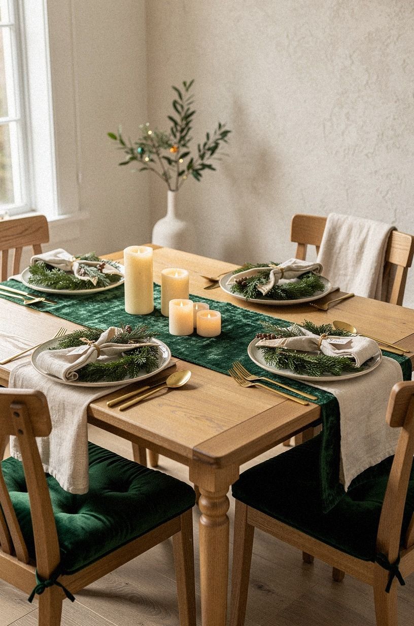 Place a Mini Wreath Beneath Each Plate
