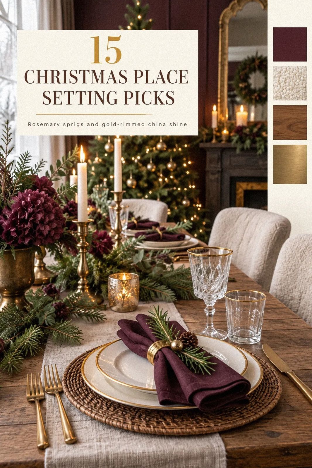 Cozy Christmas Place Setting Ideas for a Farmhouse Table Everyone Will Notice