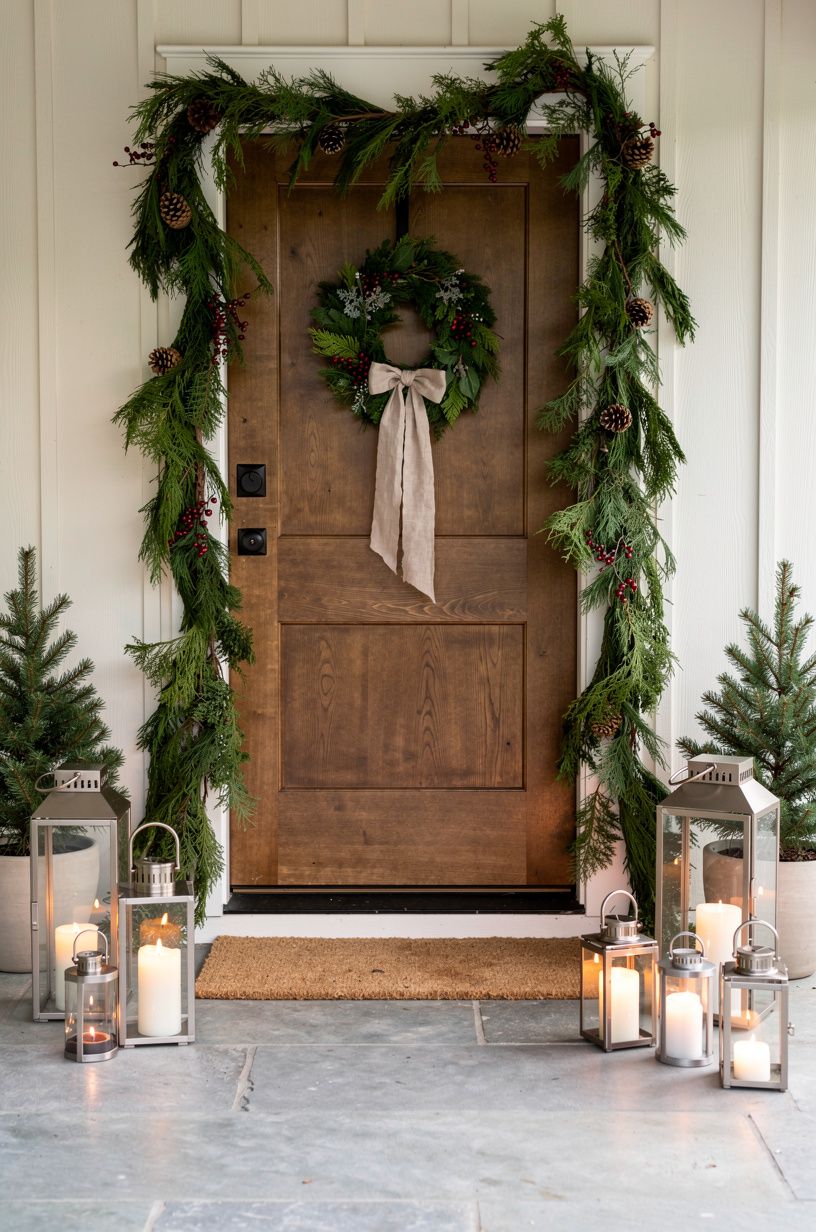 Anchor the Entry With a Three-Height Light Stack