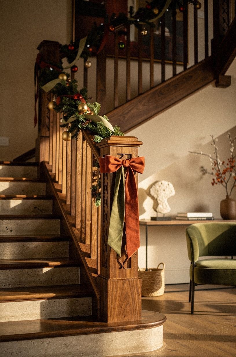 Frame the Newel Post with the Focal Bow