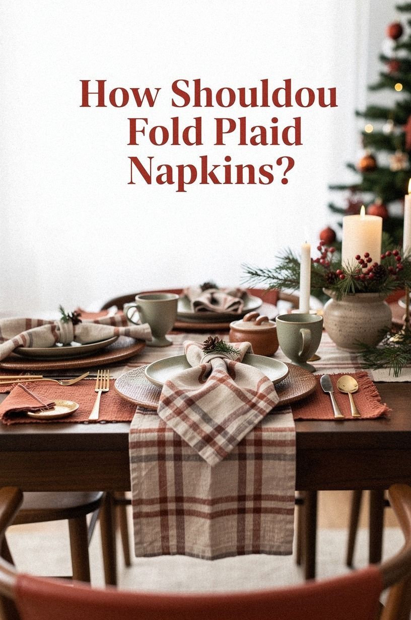 How Should You Fold Plaid Napkins?