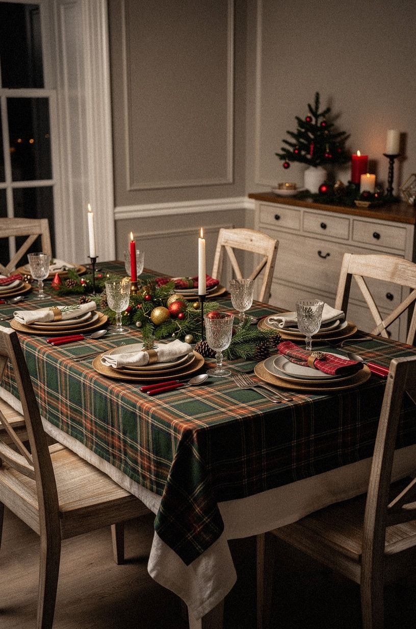 Keep White Linen Under the Plaid