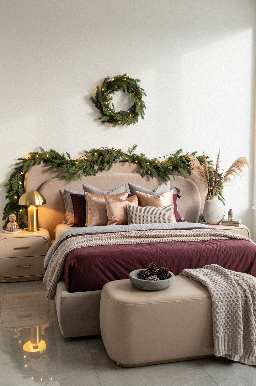 The Bedroom Now, plum palette